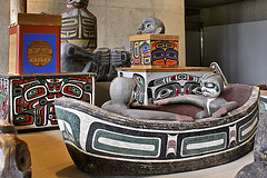 Potlatch Boat and Chests – UBC Anthropology Museum, Vancouver, B.C.