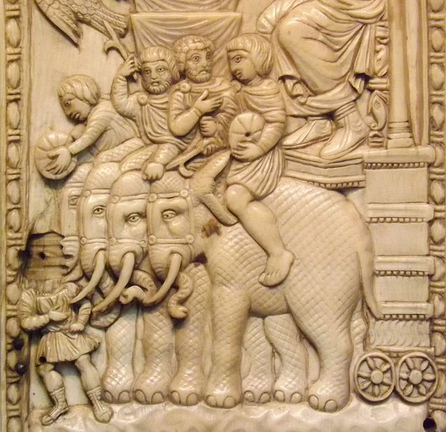 Detail of an Ivory Panel in the British Museum, May 2014