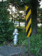 Hydrants / Bouche d'incendie - Hillsboro, Texas. USA - 27 juin 2010- Avec flash