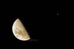 Moon and Jupiter conjunction