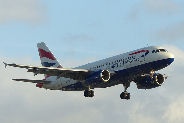 G-EUPF approaching Heathrow - 19 October 2014