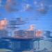 Ciel et nuages  / Sky and clouds - Hillsboro, Texas. USA. 28 juin 2010 - Effet de reflet dans l'eau