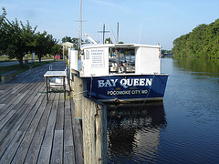 Bay Queen tourist boat / Pocomoke, Maryland. USA - 18 juillet 2010.