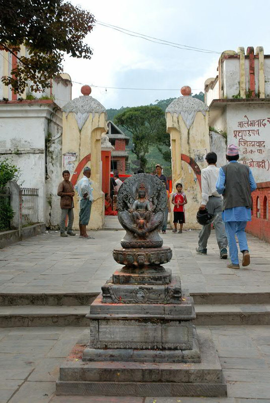 The entrance to the Budhanilkantha temple