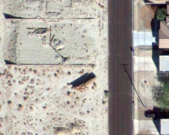 Roof Trusses in Google Satellite View