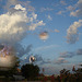 Ciel et nuages avec dangles célestes - Création Krisontème