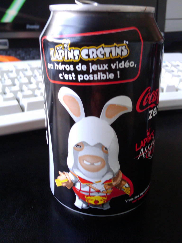 Ubisoft-branded CocaCola Zero cans