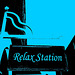 Relax station / San Antonio, Texas. USA - 29 juin 2010. Bichromie en bleu
