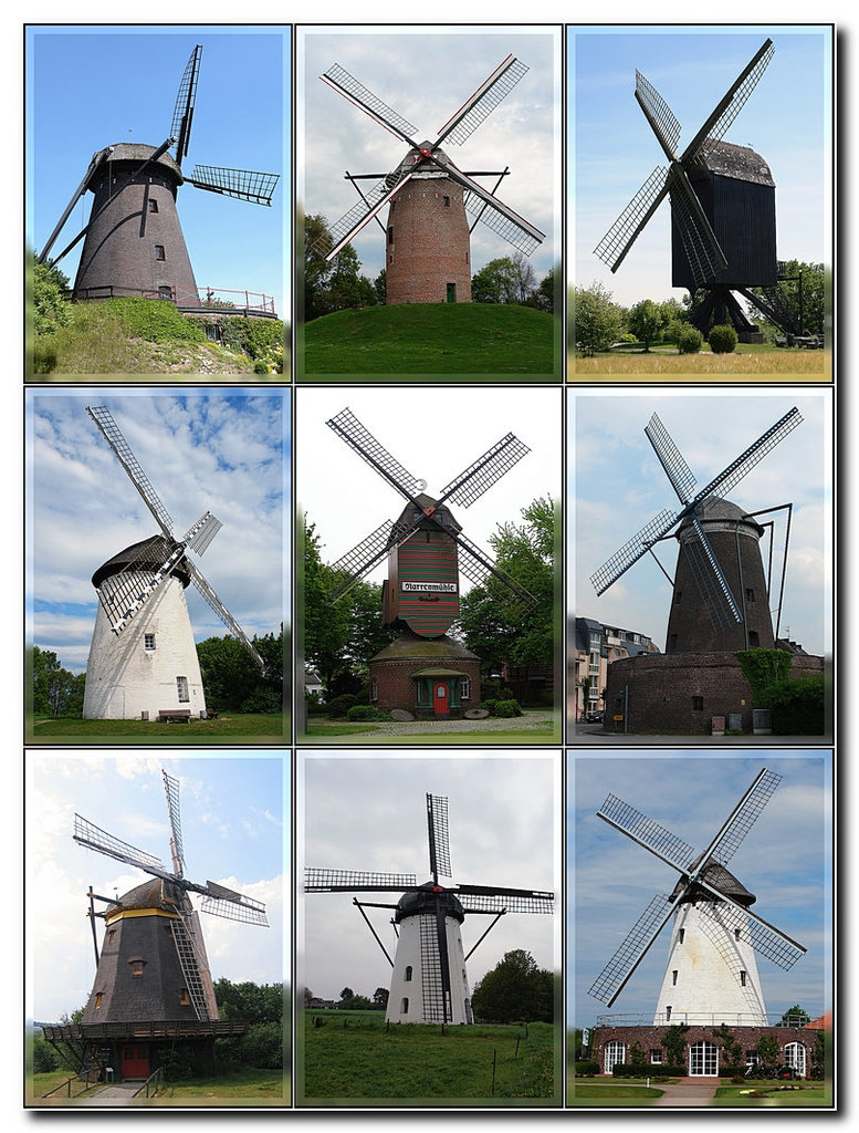 Windmühlen, Sammlung