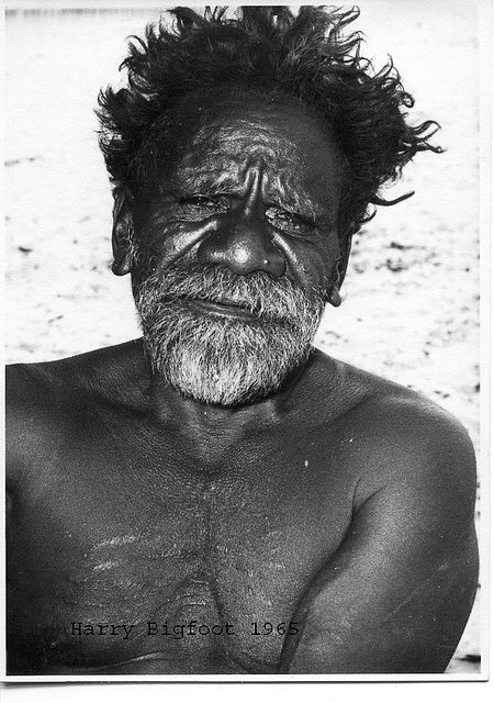 Aboriginal elder Harry at Areyonga NT 1965