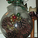 Pine cones,beads, shiny ornaments..