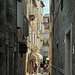 Narrow  alleyway historic city centre of Trogir