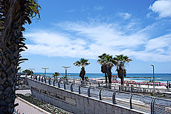 the Mediterranean sea of Tel-Aviv