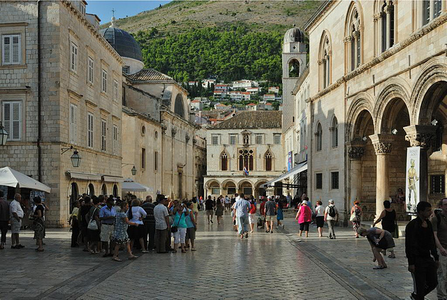 Gundulic Square in Dubrovnik