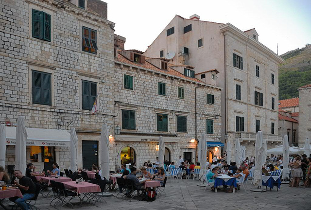 Gundulic Square in Dubrovnik