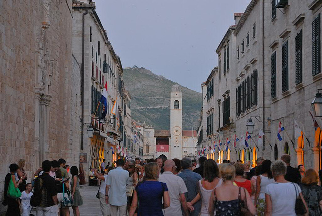Main street Placa-Stradun in Dubrovnik