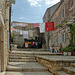 In an yard in the historic city centre of Dubrovnik