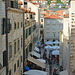 Vista down to the old city of Dubrovnik
