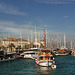 Yachts at the Trogir pier