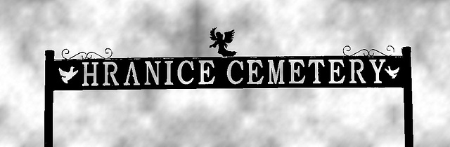 Hranice cemetery / Texas. USA - 5 juillet 2010 - Recadrage. Bichromie et brume noire