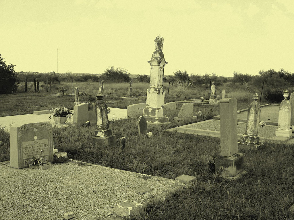 Hranice & St-Joseph's cemeteries - Texas. USA - 5 juillet 2010 - Vintage
