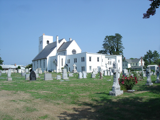 The Episcopal church / L'église Épiscopale - Ebenezer united methodist cemetery / Cimetière - Berlin, Maryland. USA - 18 juillet 2010.