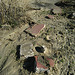 Old tiles shifted by the flood at Miracle Hill & Two Bunch Palms Trail (6180