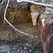 Old water pipe exposed by erosion at Miracle Hill & Two Bunch Palms Trail (6