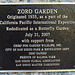 Balboa Park Zoro Garden Plaque (8077)