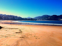 San Sebastián: playa de la Concha.