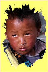 Jeune visage du Népal