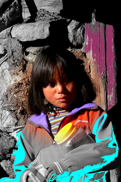 Jeune visage du Népal