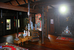 Inside decoration in a noble Thai house