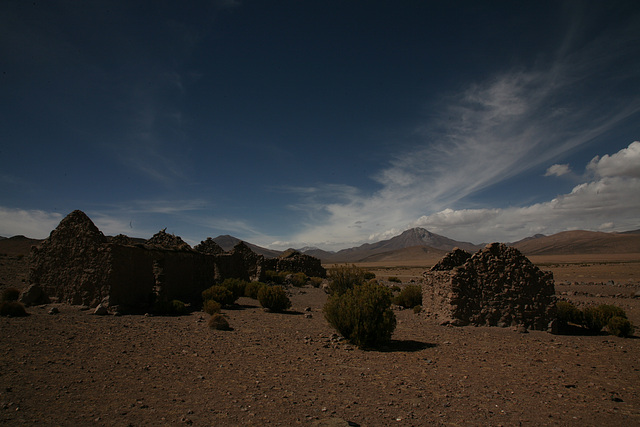 Abandoned village in Parque Nacionale Volcan Isluga
