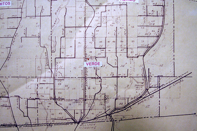 Map of Imperial Irrigation District - 1920s - Detail (8352)