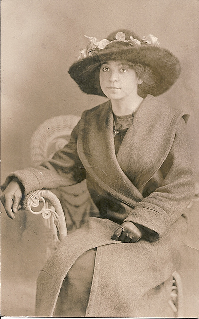 Woman with Flowery Hat