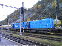 CD Class 742 Diesels, Beroun, Bohemia (CZ), 2010