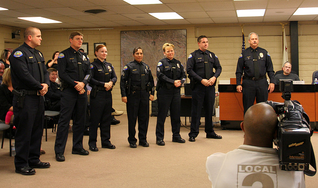 New Police Officers plus Commander Smith (8605)