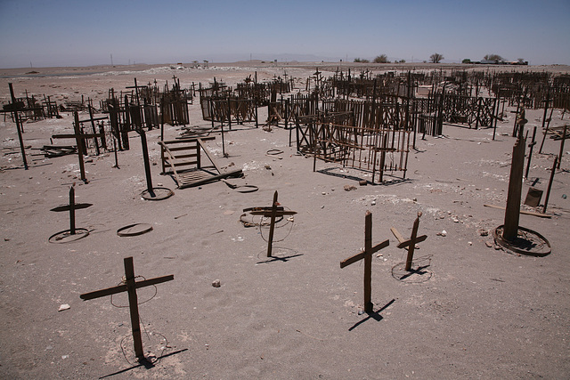 Abandoned cemetery north of Antofagasta