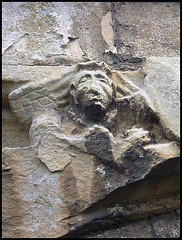 old carving over church door