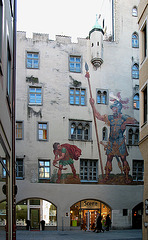 bemalte Fassade in Regensburg