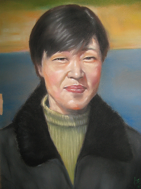 Misuk Park-portrait_pastel on paper_33x53cm(10m)_2004