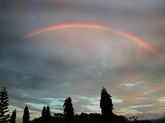 A rainbow over Kawthaung