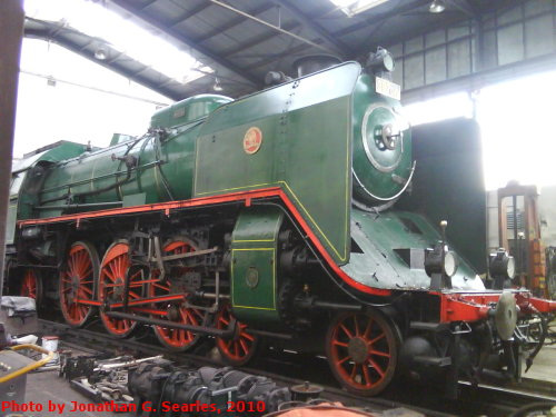 Ex-CSD #387.043 in the Engine Shed at the CD Muzeum, Luzna u Rakovnika, Bohemia (CZ), 2010