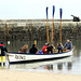 rowing boat in Lyme harbour