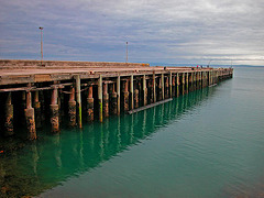 The pier in the port of Stanley