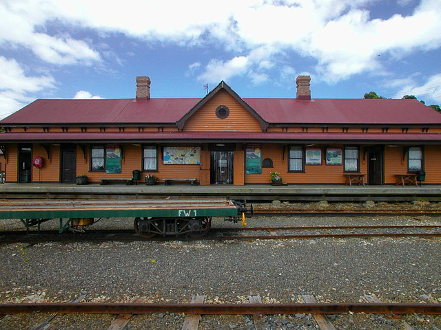 Railway station in Strahan