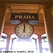 Clock in Praha Hlavni Nadrazi, Prague, CZ, 2010