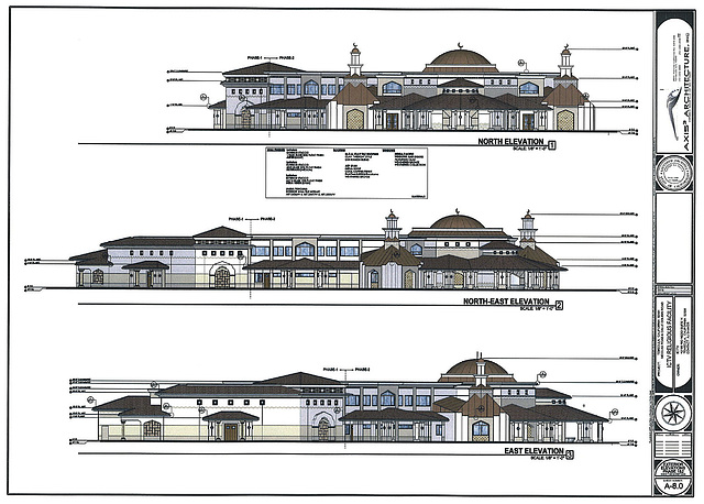 Islamic Center elevations