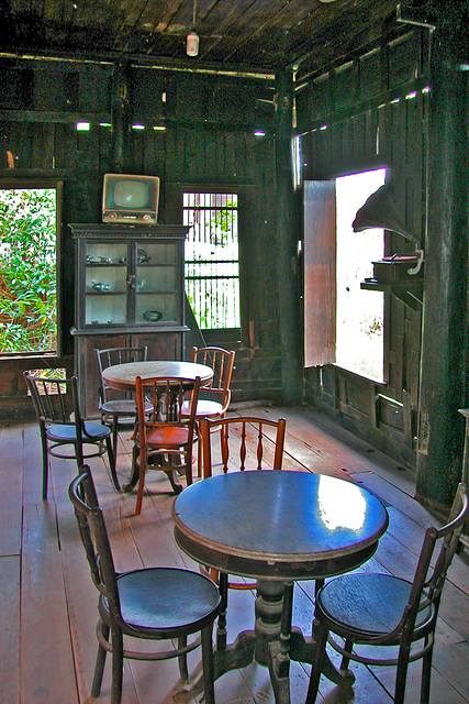Inside an old Thai corner house